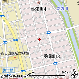 埼玉県越谷市弥栄町周辺の地図