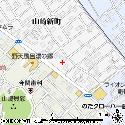 千葉県野田市山崎新町20-20周辺の地図