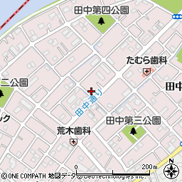 埼玉県北葛飾郡松伏町田中周辺の地図