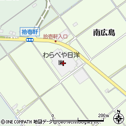 わらべや日洋株式会社　吉川工場周辺の地図
