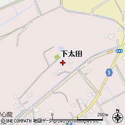 茨城県稲敷市下太田周辺の地図