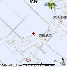 茨城県稲敷市結佐周辺の地図
