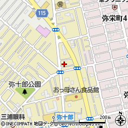埼玉県越谷市弥十郎327-14周辺の地図