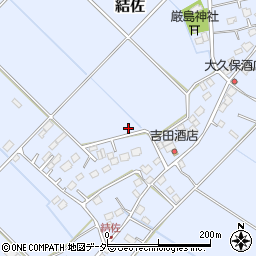 茨城県稲敷市結佐周辺の地図