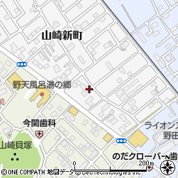 千葉県野田市山崎新町20-13周辺の地図