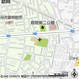 埼玉県越谷市恩間155周辺の地図