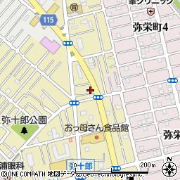 埼玉県越谷市弥十郎324周辺の地図