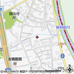 茨城県稲敷市西代周辺の地図