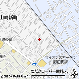 千葉県野田市山崎新町23周辺の地図