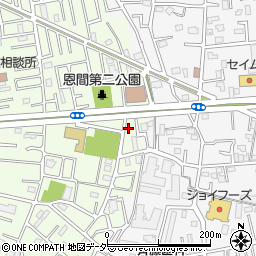 埼玉県越谷市恩間179周辺の地図