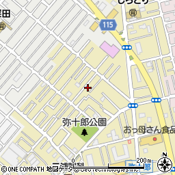 埼玉県越谷市弥十郎218-9周辺の地図