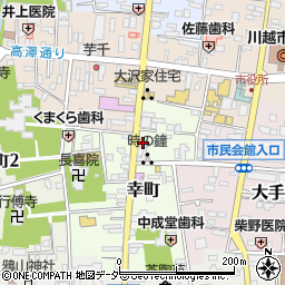 川越寺子屋本舗夢蔵人川越店周辺の地図