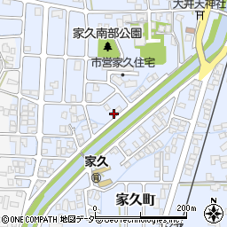 福井県越前市家久町91周辺の地図