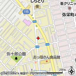 埼玉県越谷市弥十郎327-1周辺の地図