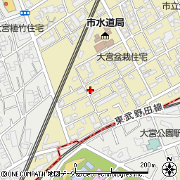 埼玉県さいたま市北区盆栽町188-5周辺の地図