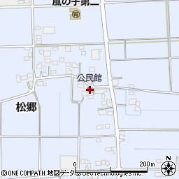 公民館周辺の地図
