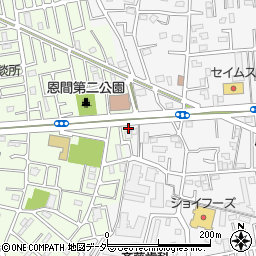埼玉県越谷市恩間180-1周辺の地図