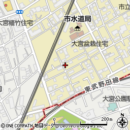 埼玉県さいたま市北区盆栽町188-7周辺の地図