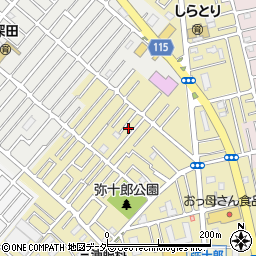埼玉県越谷市弥十郎219-11周辺の地図