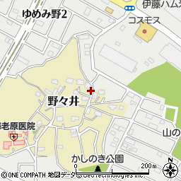 茨城県取手市野々井625周辺の地図