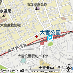 埼玉県さいたま市北区盆栽町79周辺の地図
