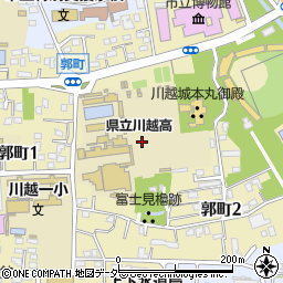埼玉県川越市郭町周辺の地図