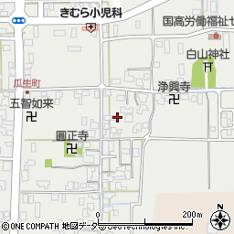 福井県越前市瓜生町周辺の地図