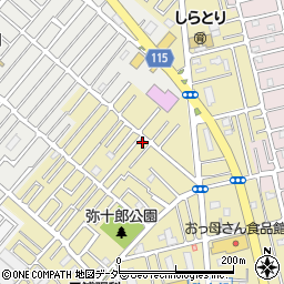 埼玉県越谷市弥十郎218-13周辺の地図