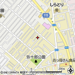 埼玉県越谷市弥十郎219-10周辺の地図