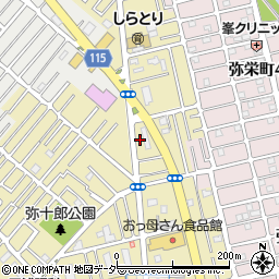 埼玉県越谷市弥十郎309-6周辺の地図