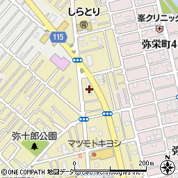 埼玉県越谷市弥十郎310-1周辺の地図