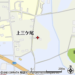 千葉県野田市上三ケ尾110周辺の地図