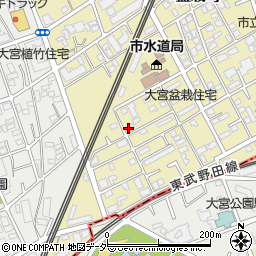 埼玉県さいたま市北区盆栽町174周辺の地図
