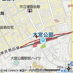 埼玉県さいたま市北区盆栽町93-5周辺の地図