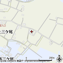 千葉県野田市上三ケ尾484周辺の地図
