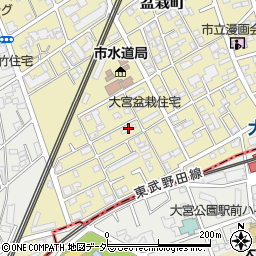 鉄道弘済会盆栽町会宅周辺の地図