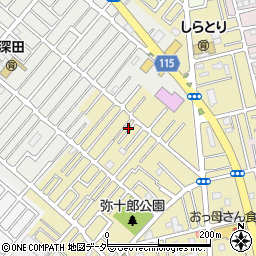 埼玉県越谷市弥十郎220-8周辺の地図