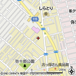 埼玉県越谷市弥十郎237周辺の地図