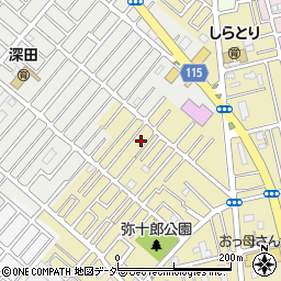 埼玉県越谷市弥十郎221周辺の地図