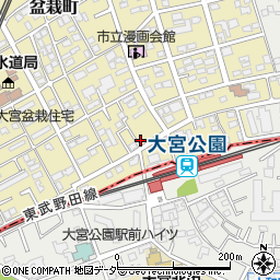 てしごと屋　盆栽村店周辺の地図