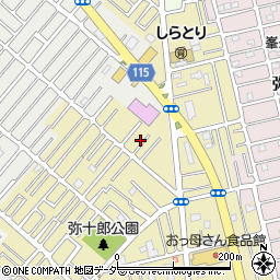 埼玉県越谷市弥十郎235周辺の地図
