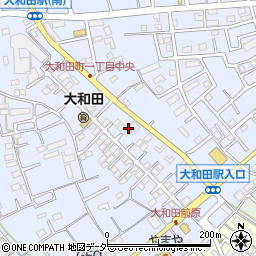 大和田停車場線周辺の地図