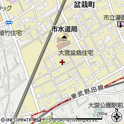 埼玉県さいたま市北区盆栽町180周辺の地図