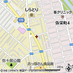 埼玉県越谷市弥十郎311-1周辺の地図