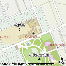埼玉県立松伏高等学校周辺の地図