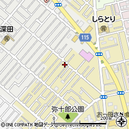 埼玉県越谷市弥十郎221-3周辺の地図