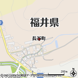 福井県越前市長谷町周辺の地図
