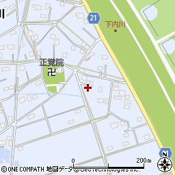埼玉県吉川市下内川693周辺の地図