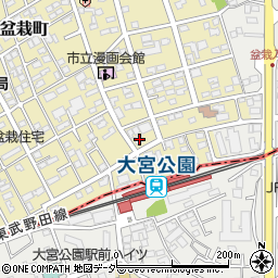 埼玉県さいたま市北区盆栽町117-2周辺の地図