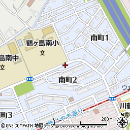埼玉県鶴ヶ島市南町周辺の地図